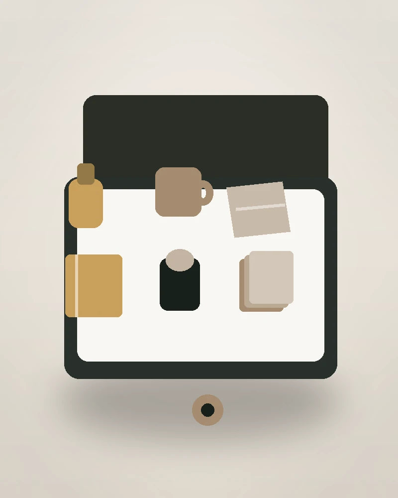 Concept presentation of The Sunday Reset Pack by InThatPack